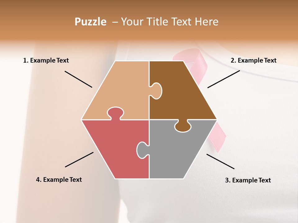 Ribbon Aids Close PowerPoint Template