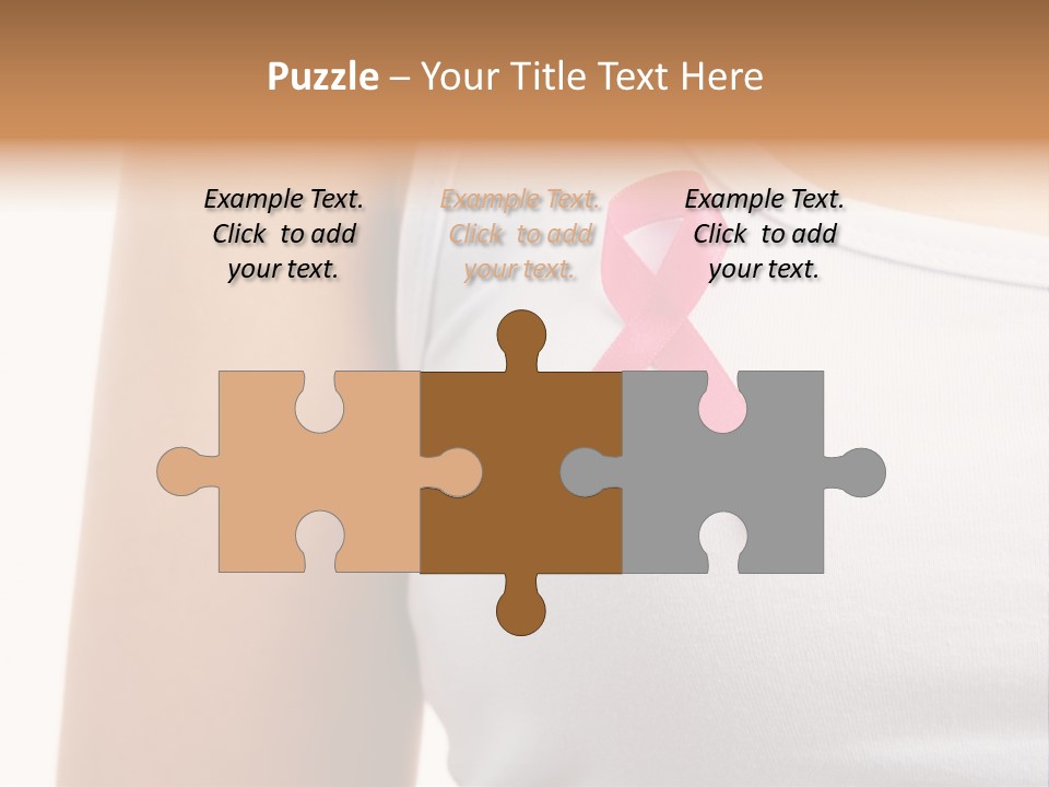 Ribbon Aids Close PowerPoint Template