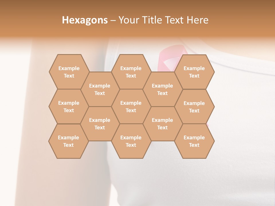 Ribbon Aids Close PowerPoint Template