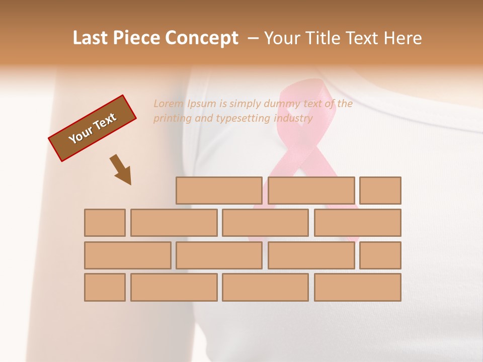Ribbon Aids Close PowerPoint Template