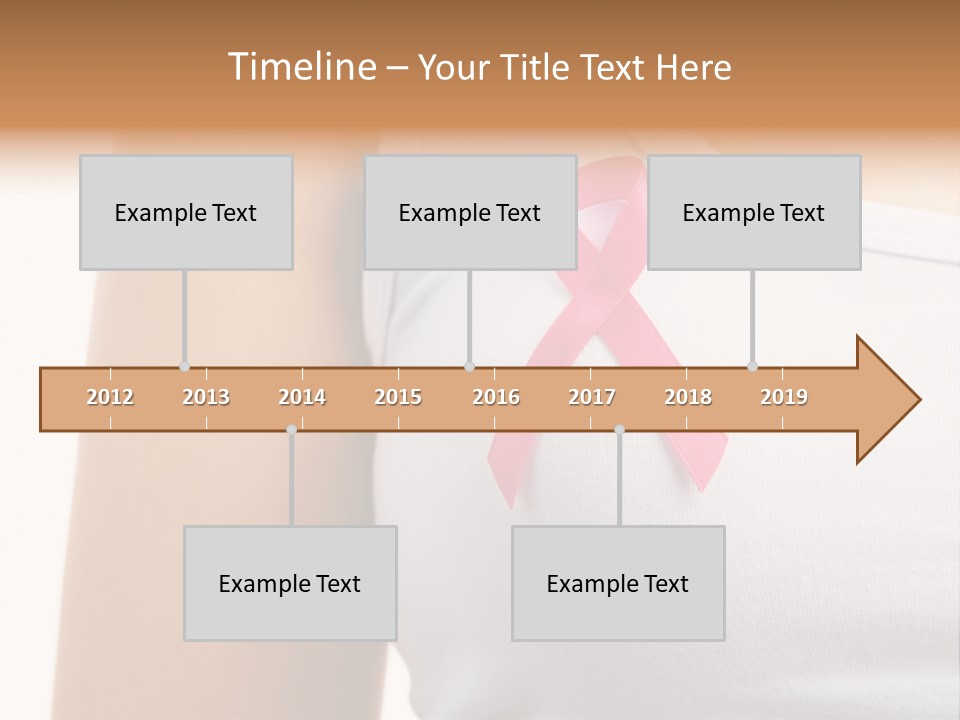 Ribbon Aids Close PowerPoint Template