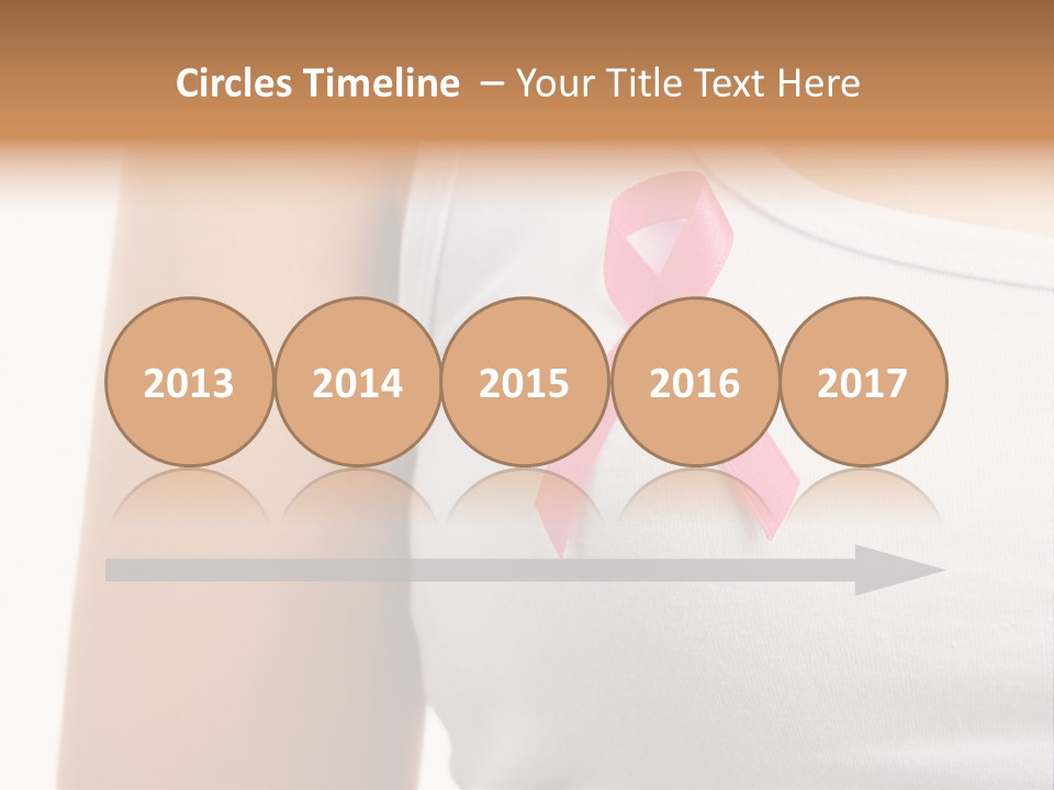 Ribbon Aids Close PowerPoint Template