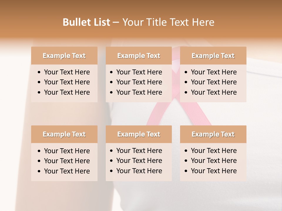 Ribbon Aids Close PowerPoint Template