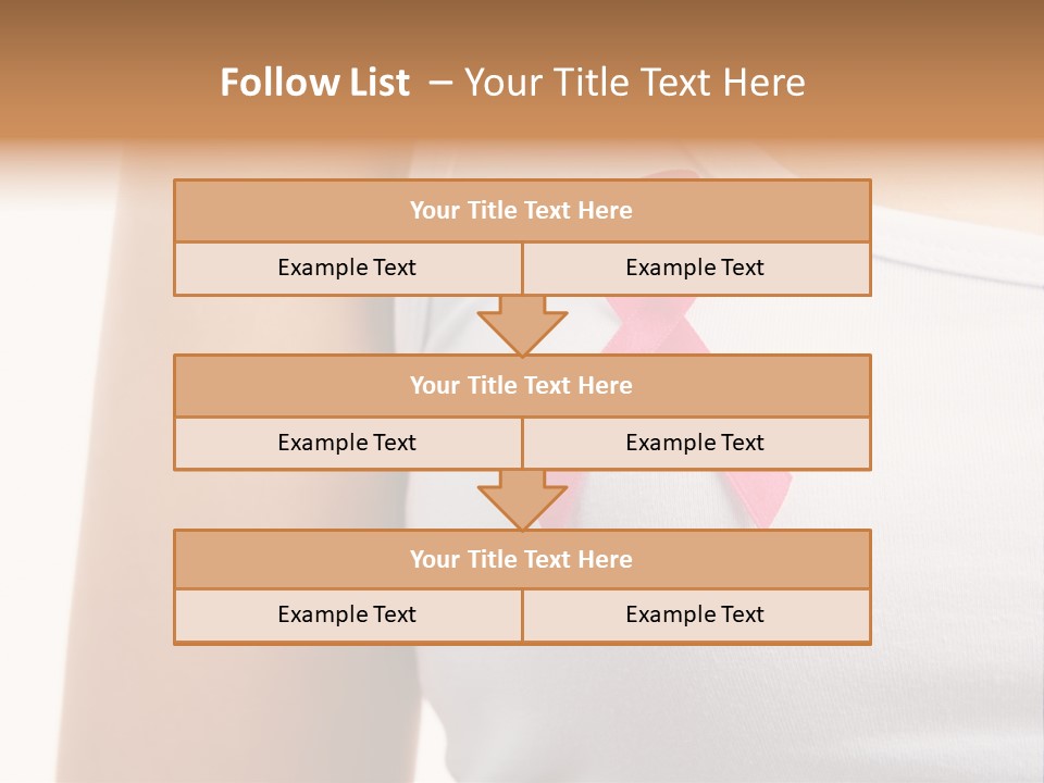 Ribbon Aids Close PowerPoint Template