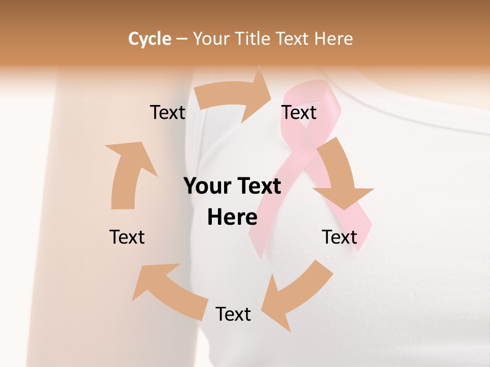 Ribbon Aids Close PowerPoint Template