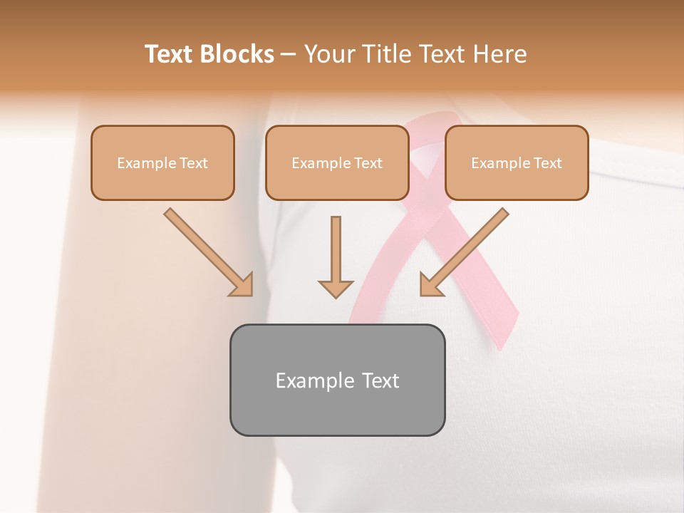 Ribbon Aids Close PowerPoint Template
