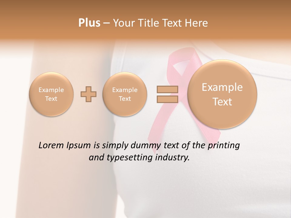 Ribbon Aids Close PowerPoint Template