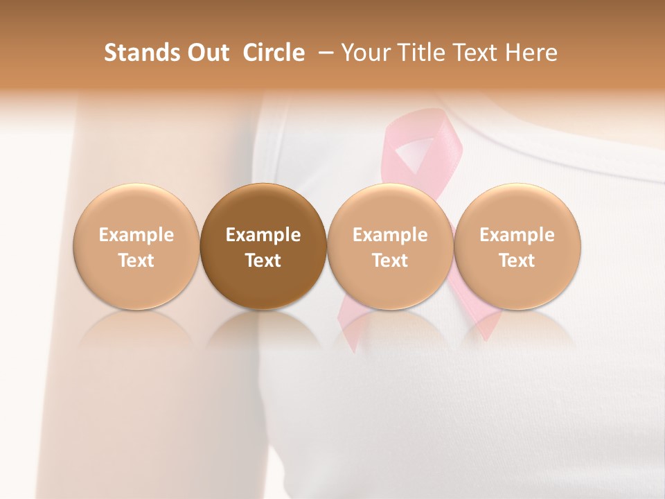 Ribbon Aids Close PowerPoint Template