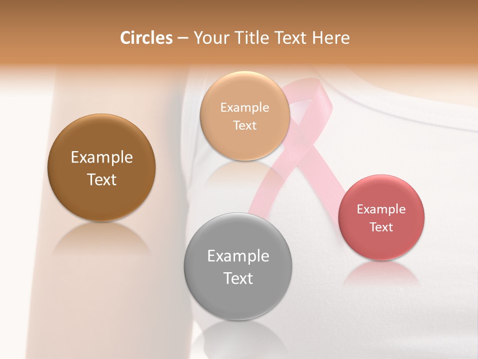 Ribbon Aids Close PowerPoint Template