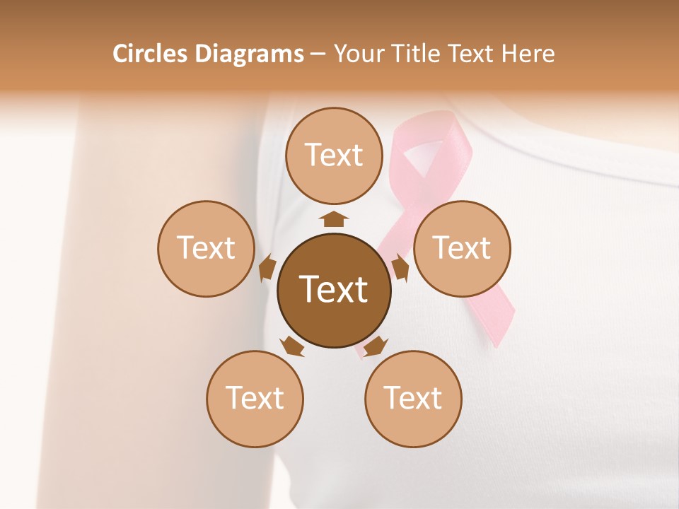 Ribbon Aids Close PowerPoint Template