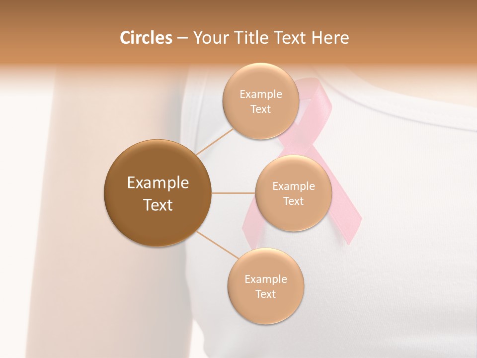 Ribbon Aids Close PowerPoint Template
