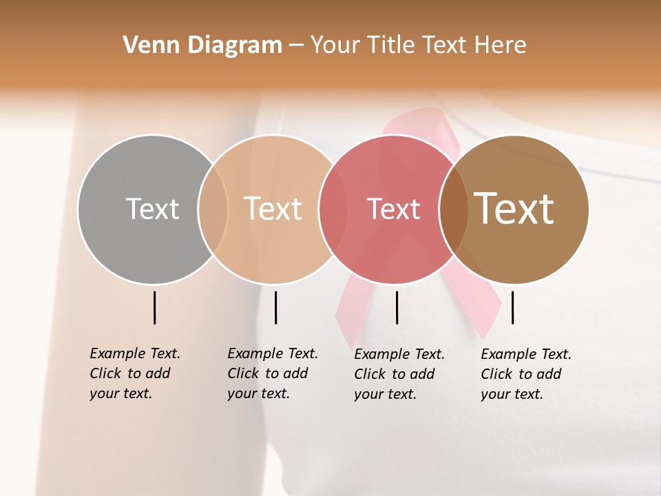 Ribbon Aids Close PowerPoint Template