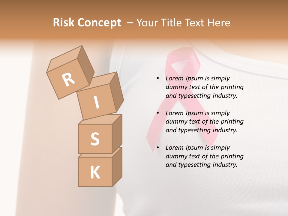 Ribbon Aids Close PowerPoint Template