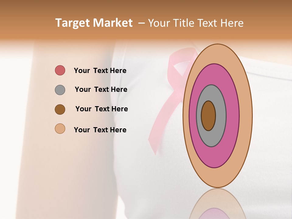 Ribbon Aids Close PowerPoint Template