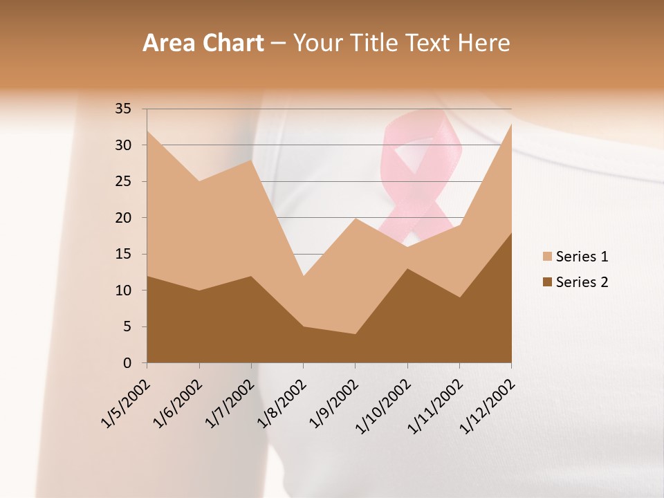 Ribbon Aids Close PowerPoint Template