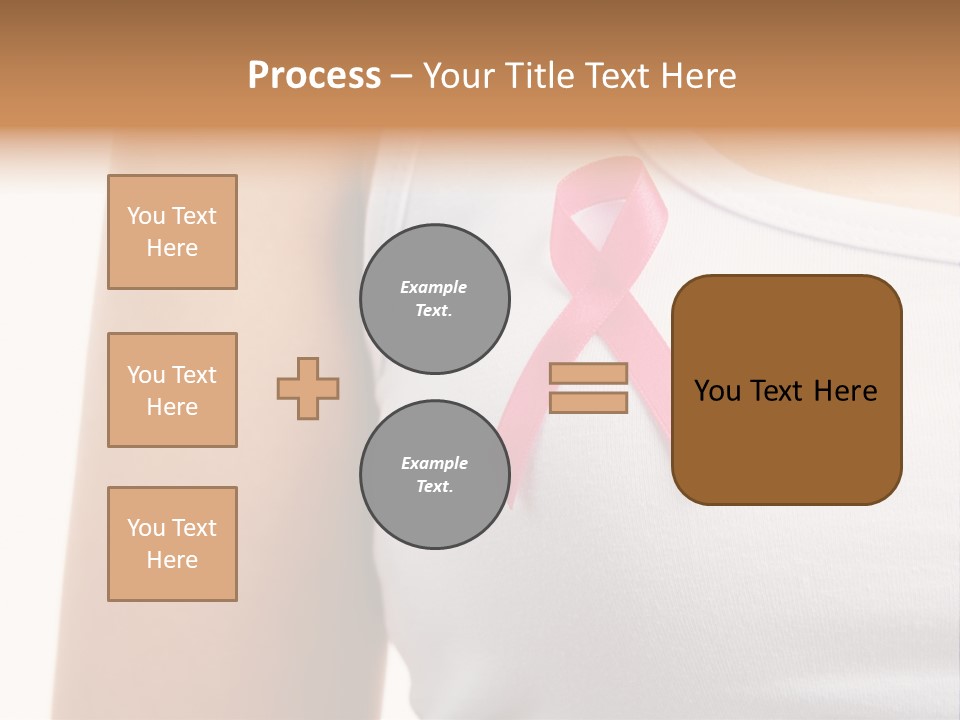 Ribbon Aids Close PowerPoint Template