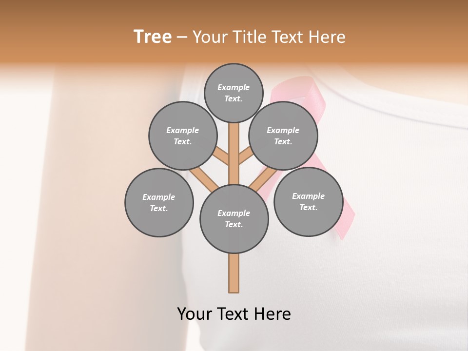 Ribbon Aids Close PowerPoint Template