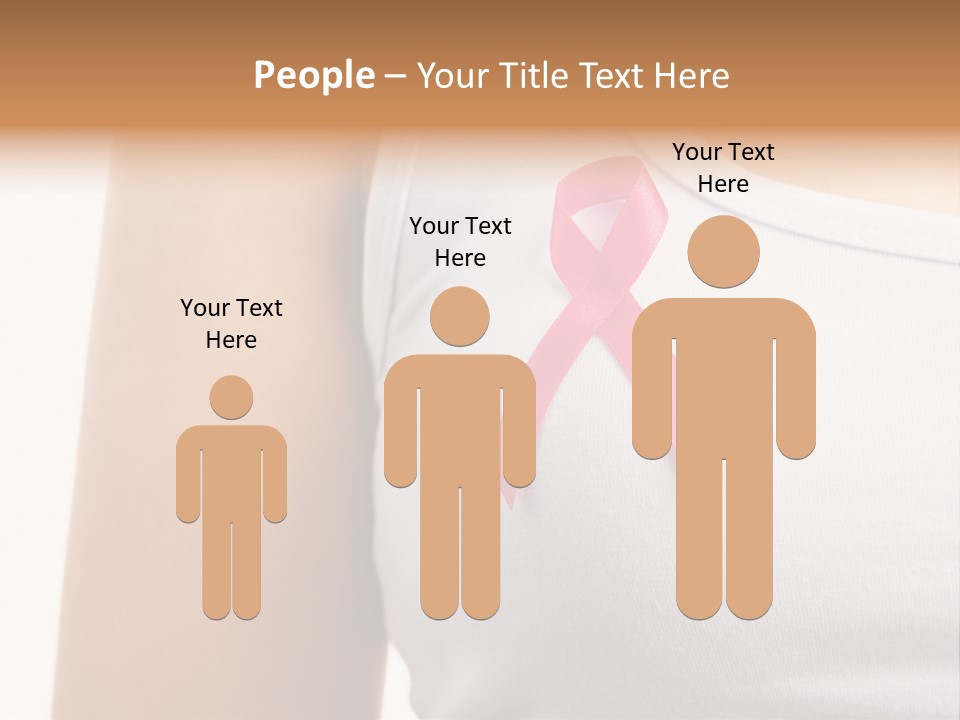 Ribbon Aids Close PowerPoint Template