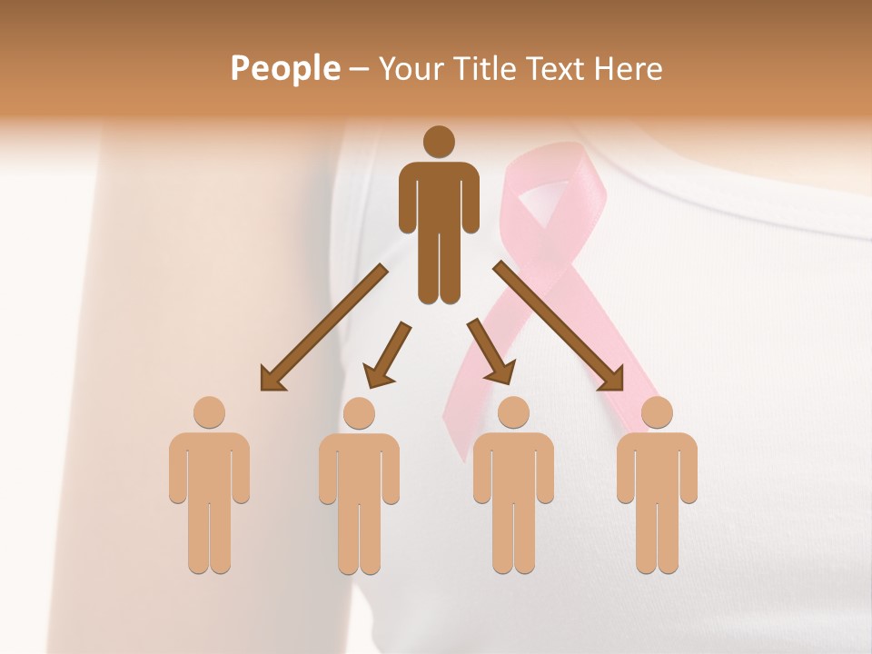 Ribbon Aids Close PowerPoint Template