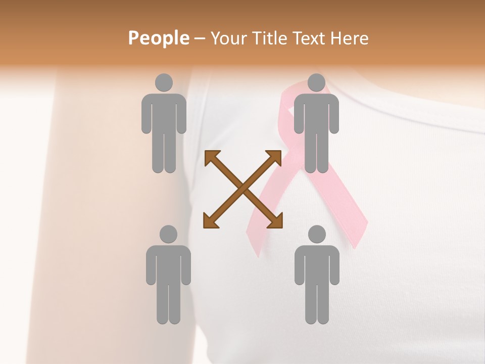 Ribbon Aids Close PowerPoint Template
