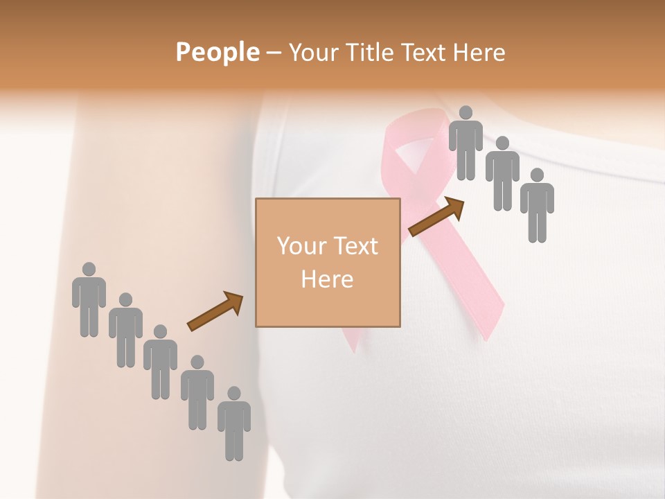 Ribbon Aids Close PowerPoint Template