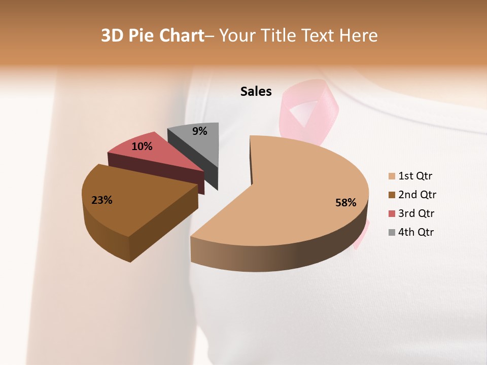 Ribbon Aids Close PowerPoint Template