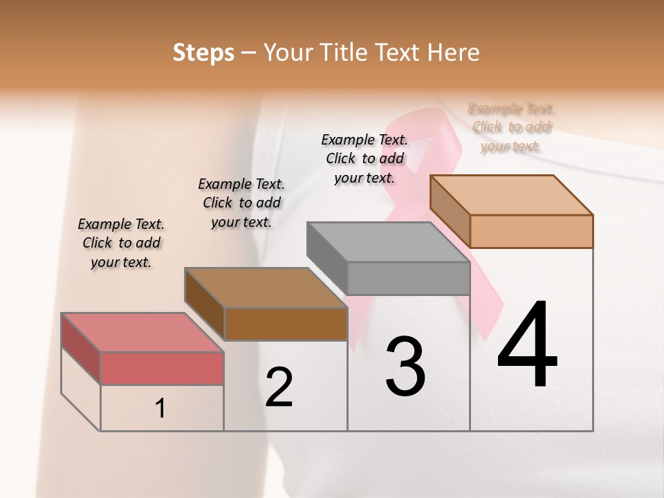 Ribbon Aids Close PowerPoint Template