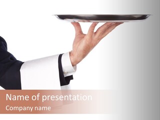 Cutout Tray Over PowerPoint Template