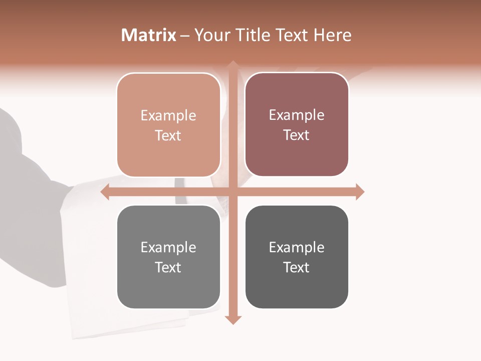 Cutout Tray Over PowerPoint Template