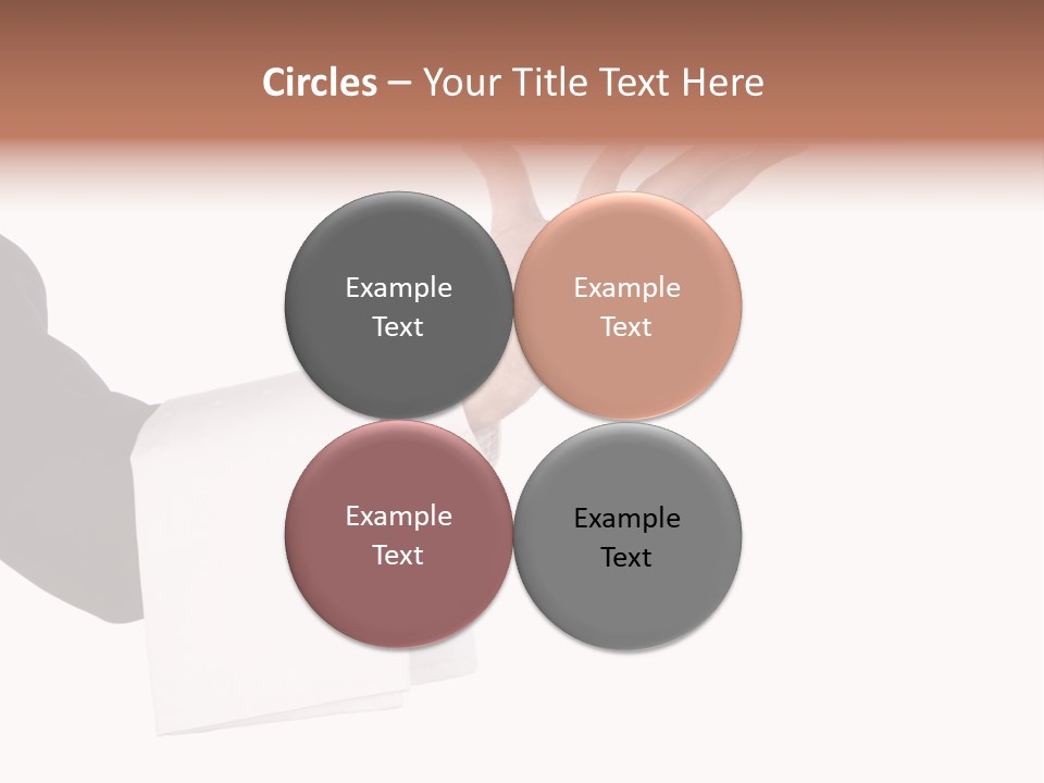Cutout Tray Over PowerPoint Template