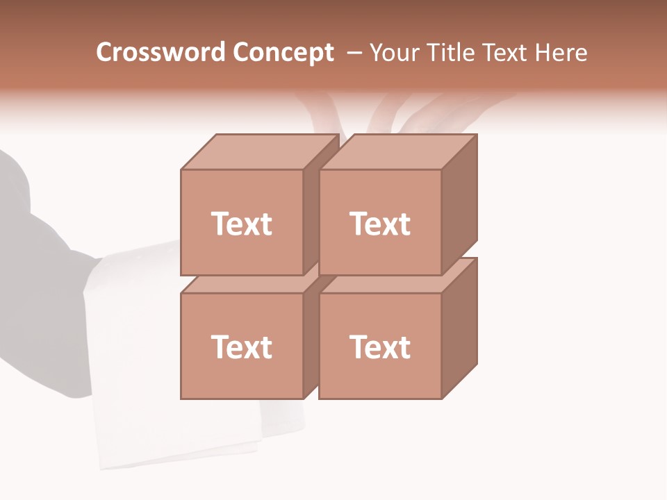 Cutout Tray Over PowerPoint Template
