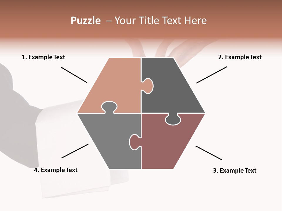 Cutout Tray Over PowerPoint Template
