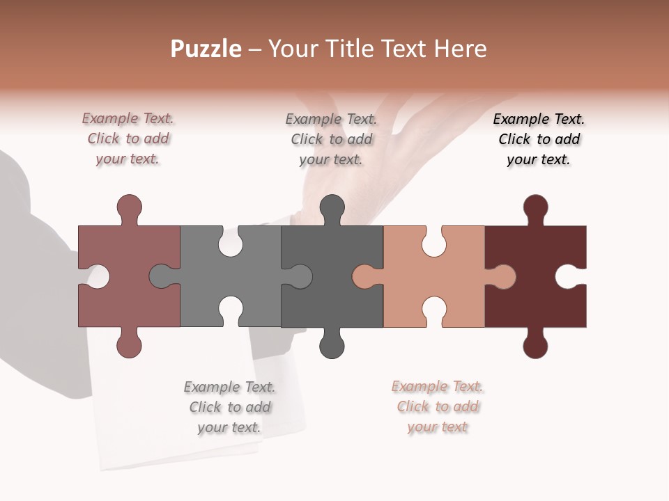 Cutout Tray Over PowerPoint Template