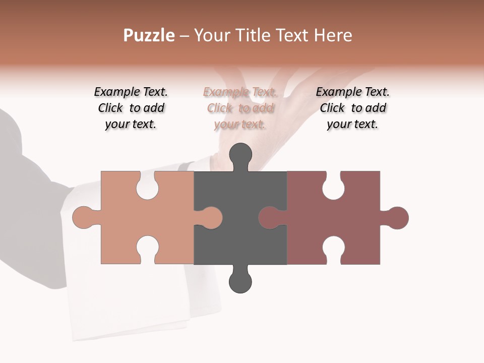 Cutout Tray Over PowerPoint Template