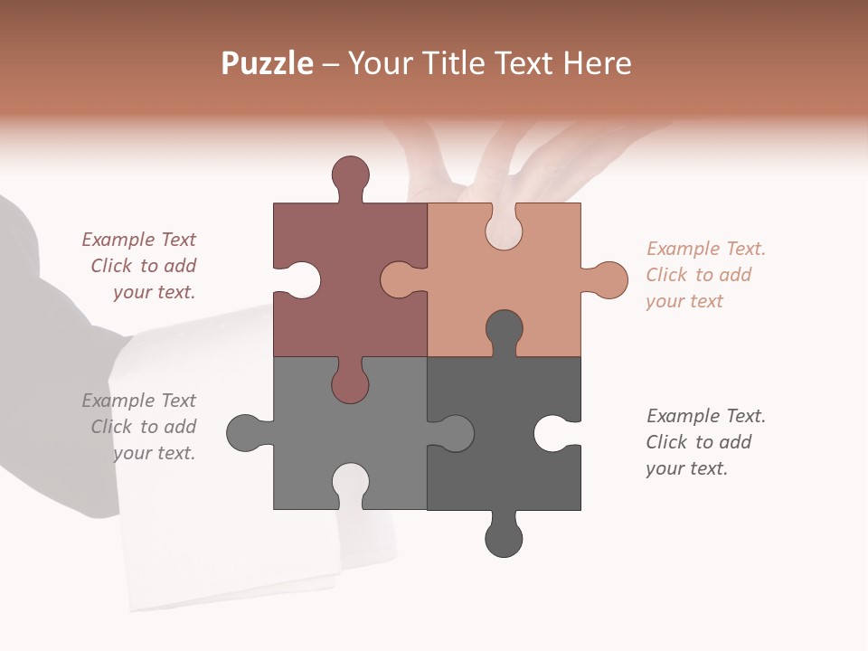 Cutout Tray Over PowerPoint Template