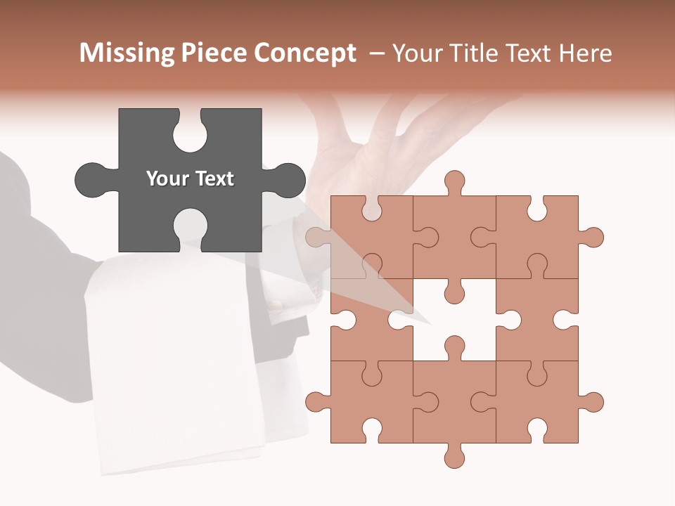 Cutout Tray Over PowerPoint Template