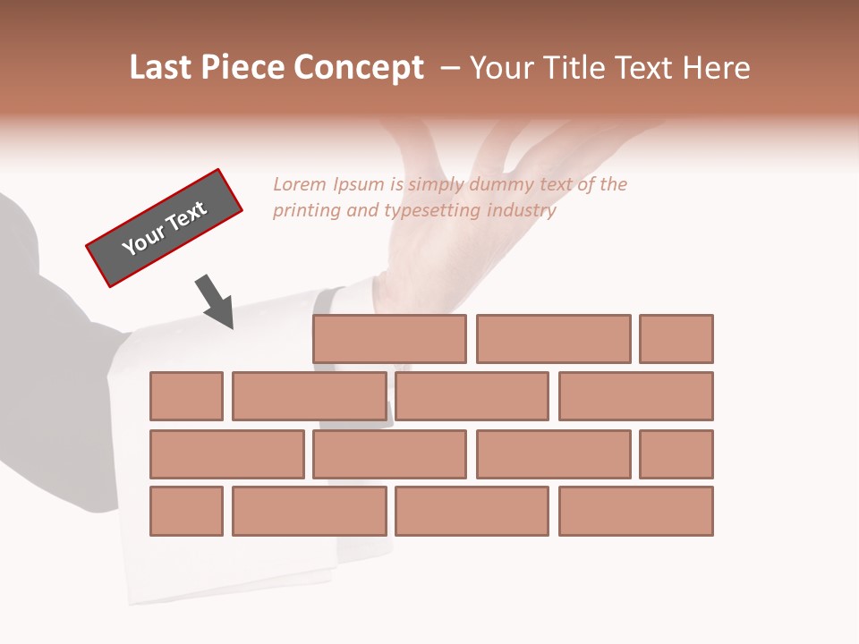 Cutout Tray Over PowerPoint Template