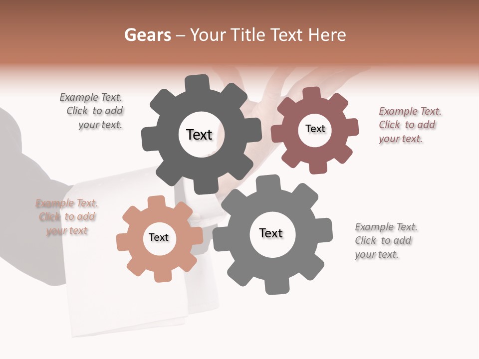 Cutout Tray Over PowerPoint Template
