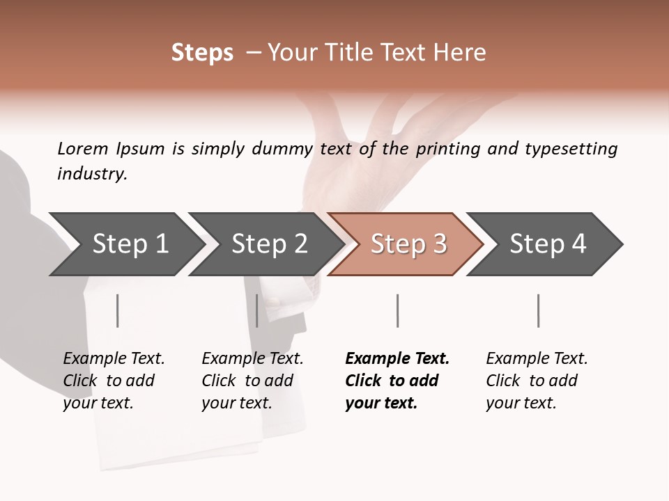 Cutout Tray Over PowerPoint Template
