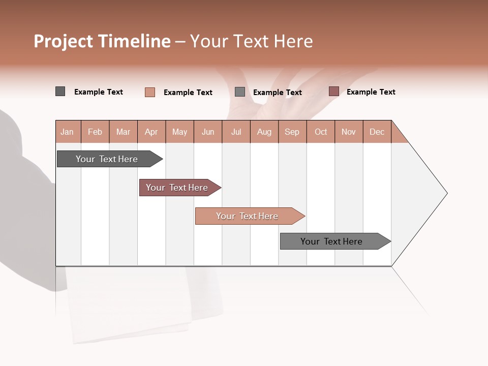 Cutout Tray Over PowerPoint Template