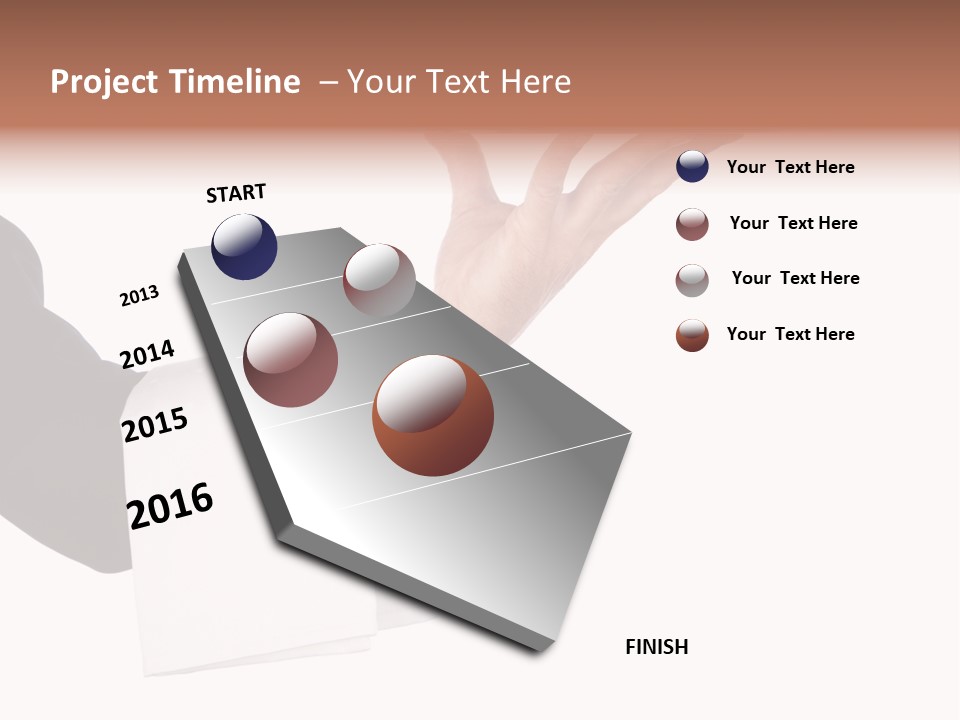 Cutout Tray Over PowerPoint Template