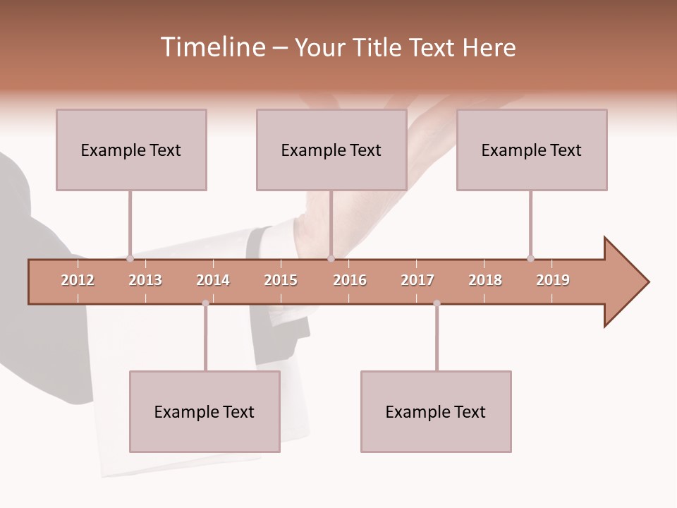 Cutout Tray Over PowerPoint Template