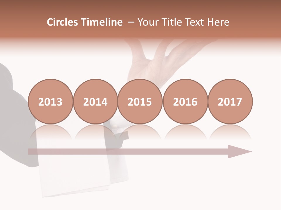 Cutout Tray Over PowerPoint Template