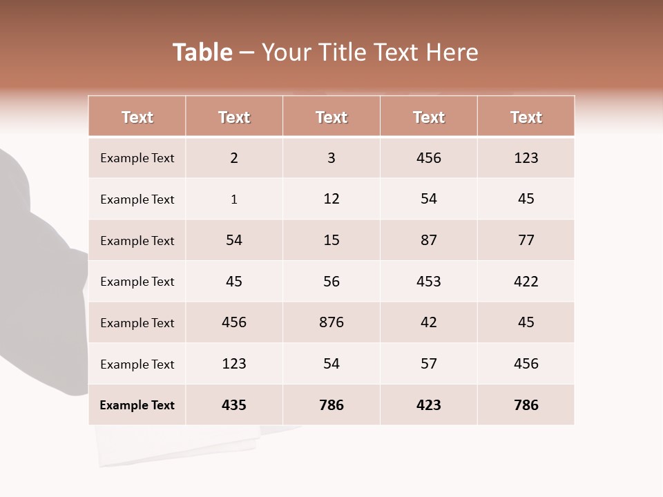 Cutout Tray Over PowerPoint Template
