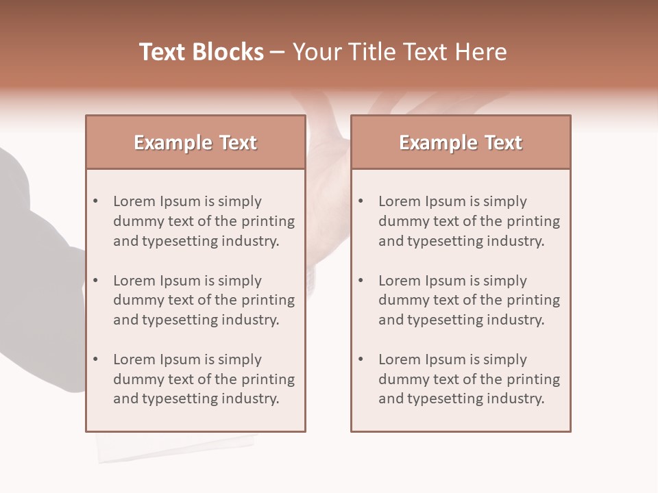 Cutout Tray Over PowerPoint Template