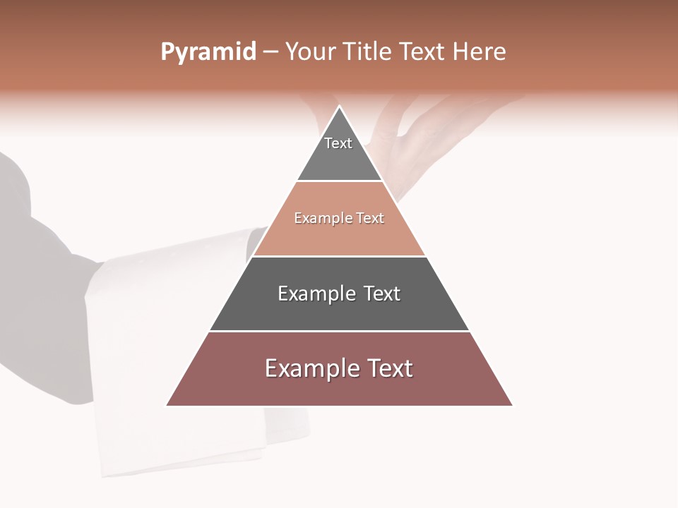 Cutout Tray Over PowerPoint Template