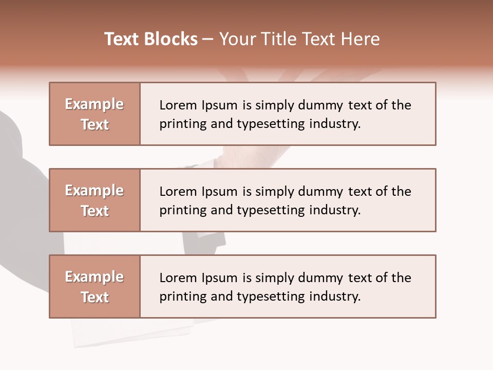 Cutout Tray Over PowerPoint Template