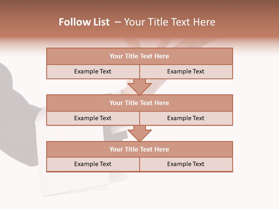 Cutout Tray Over PowerPoint Template