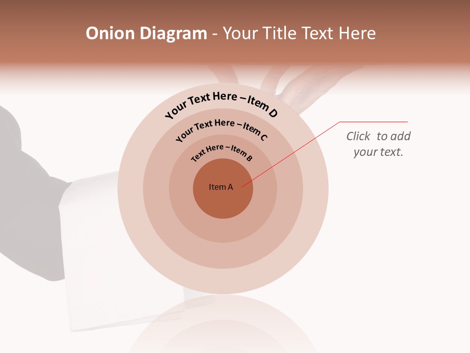 Cutout Tray Over PowerPoint Template