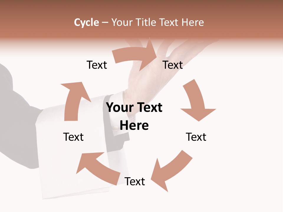 Cutout Tray Over PowerPoint Template